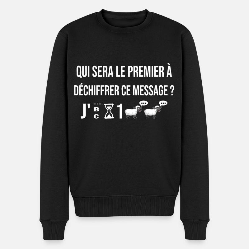 Annoncer grossesse enceinte bébé original maman - Pull Premium bio Homme - noir