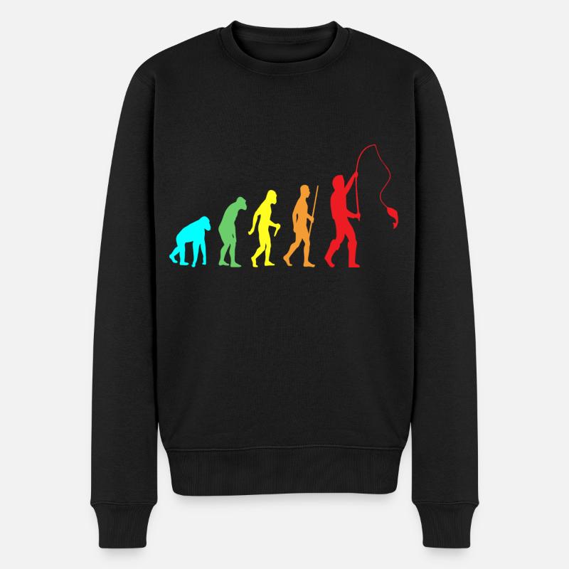 Évolution des pêcheurs - Pull Premium bio Homme - noir