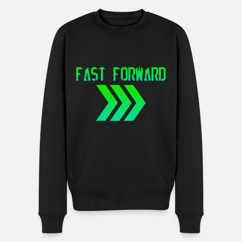 Avance rapide / Avance rapide / Dans la voie rapide - Pull Premium bio Homme - noir
