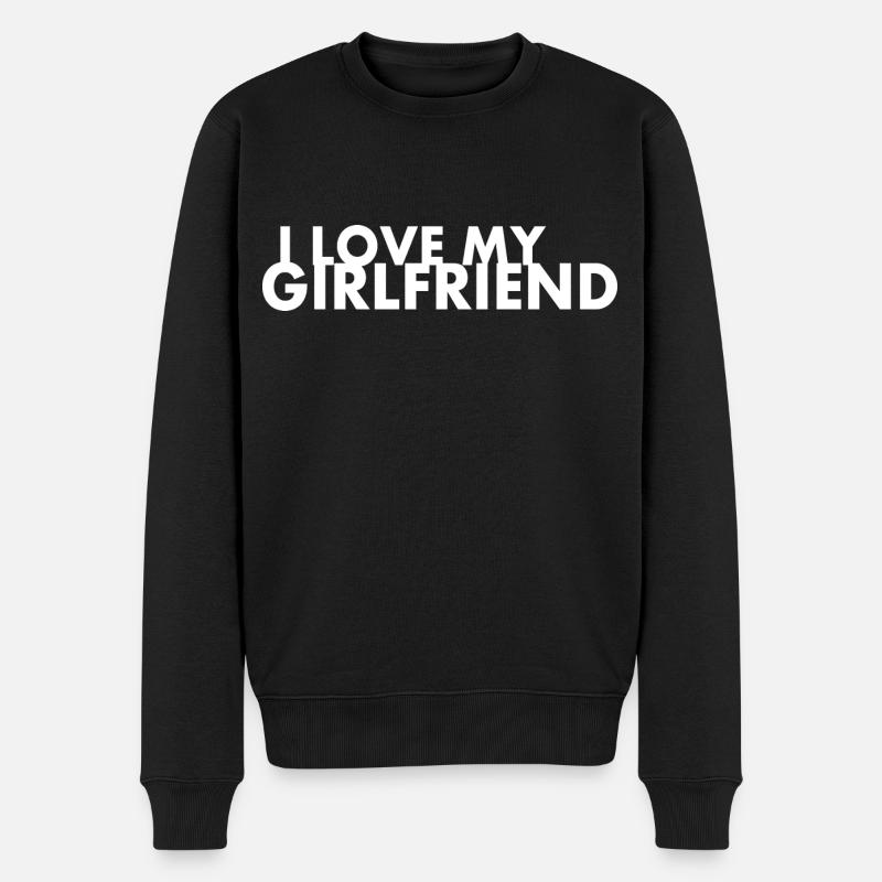 I love my girlfriend - Pull Premium bio Homme - noir