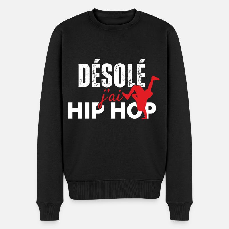 Désolé J'ai Hip Hop - Pull Premium bio Homme - noir