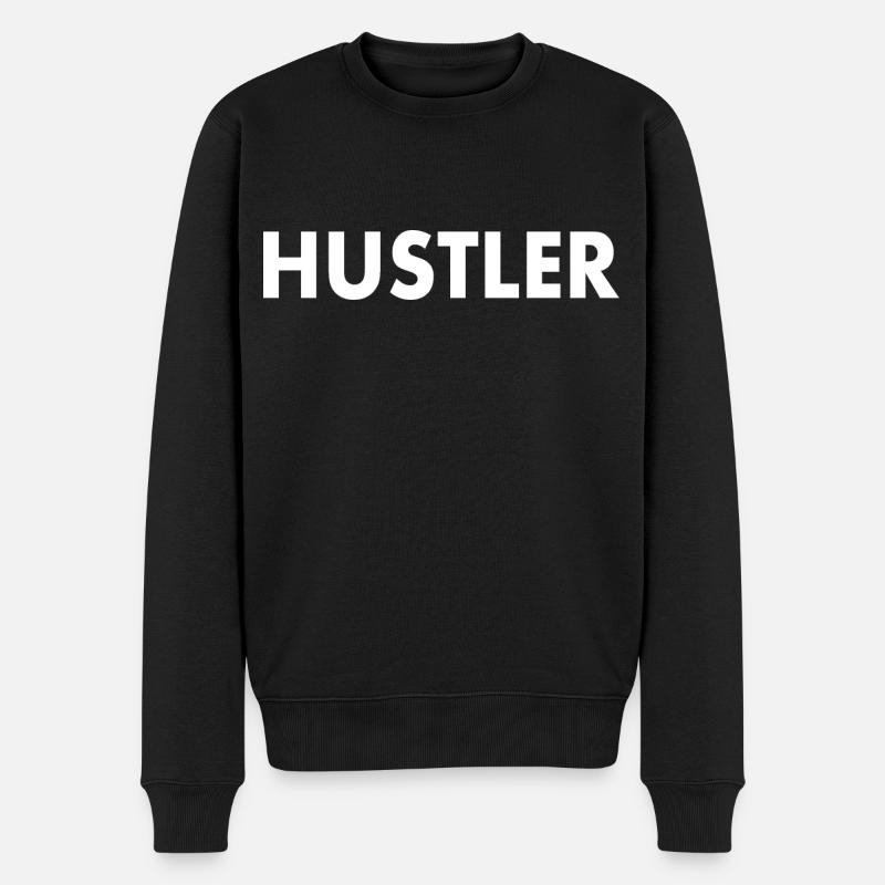 Hustler - Pull Premium bio Homme - noir
