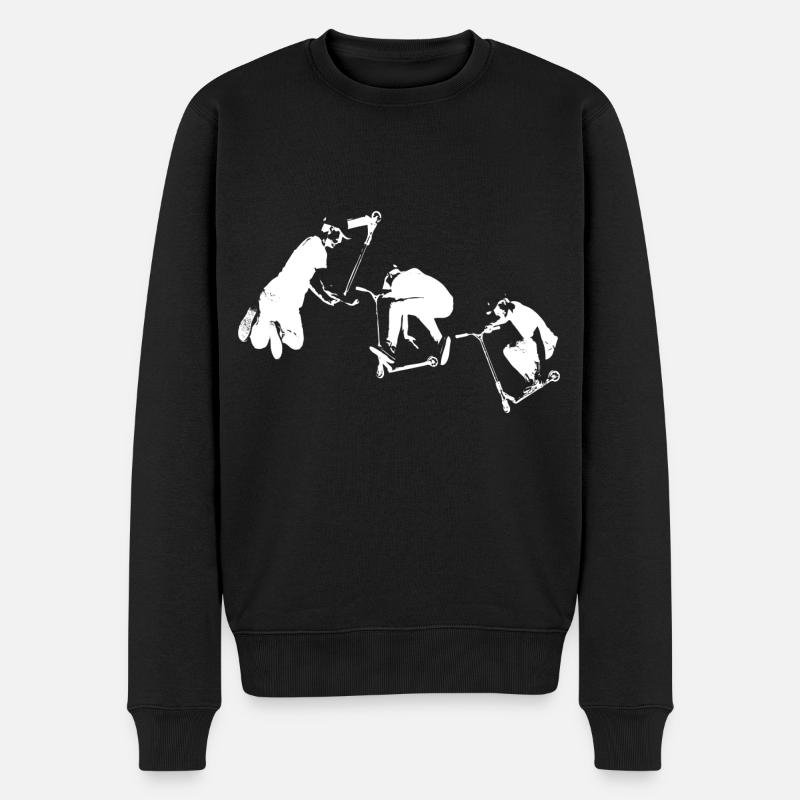 Scooter Geschenk - Männer Premium Bio Pullover - Schwarz