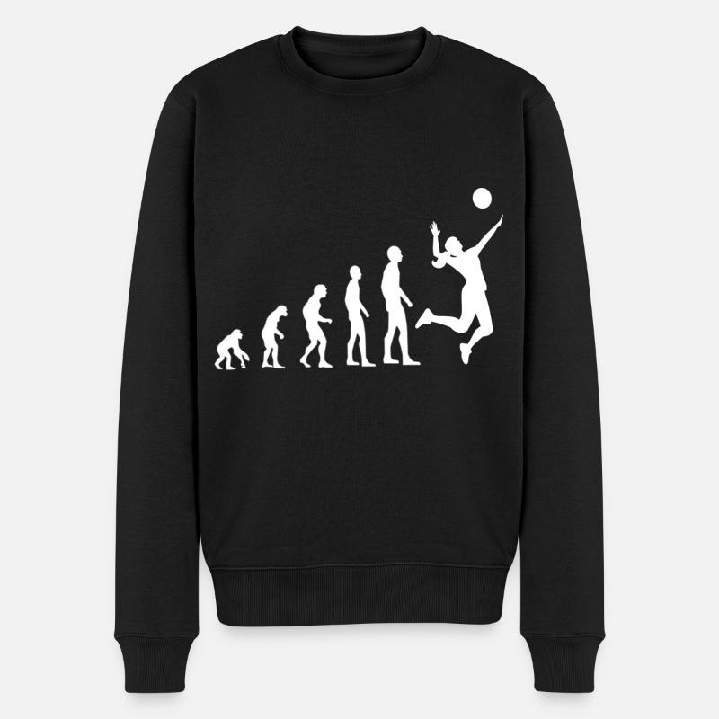 Volley-ball Evolution - Pull Premium bio Homme - noir