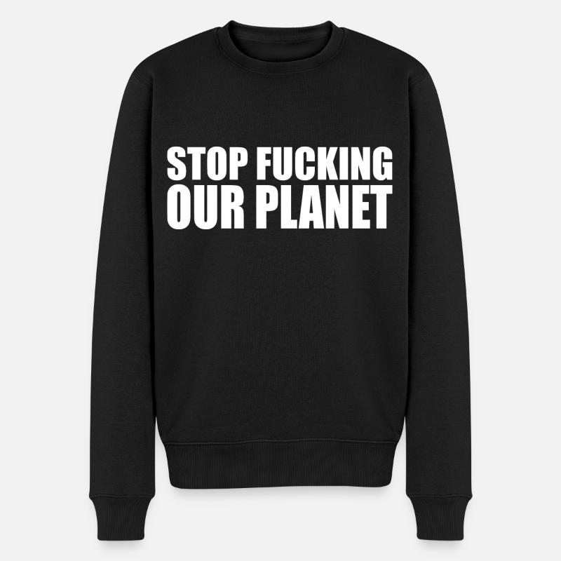 Stop fracking our planet - Pull Premium bio Homme - noir