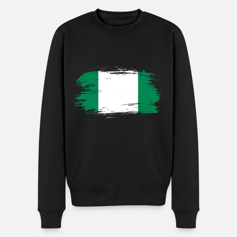 Drapeau nigérian - Pull Premium bio Homme - noir