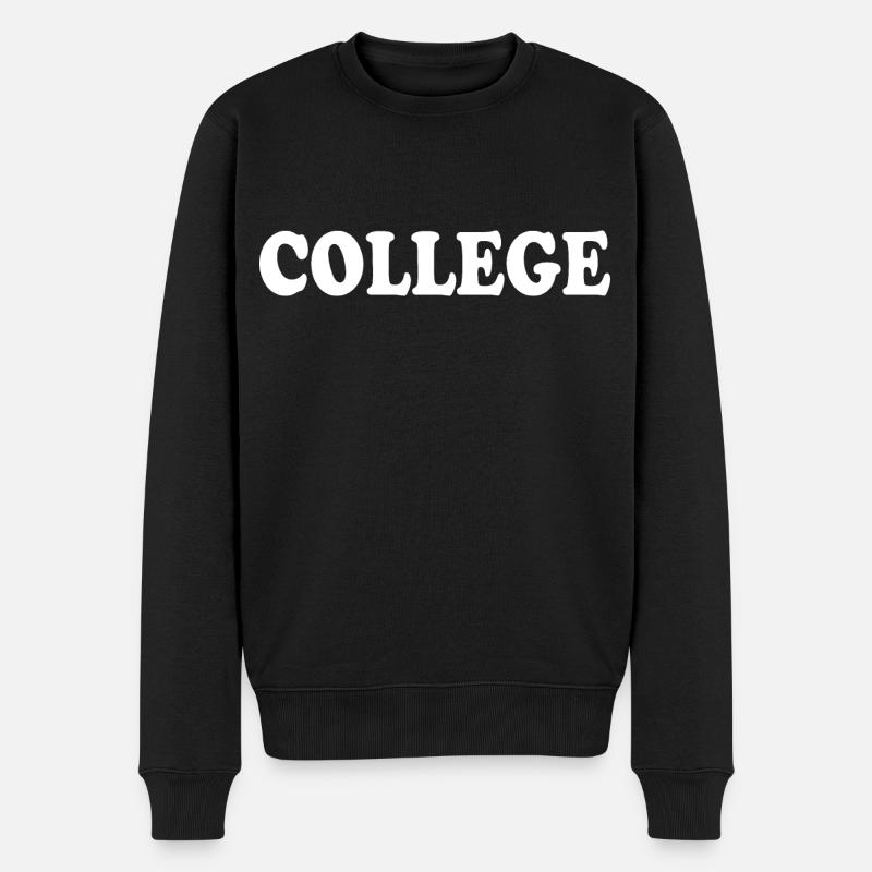 College - Pull Premium bio Homme - noir