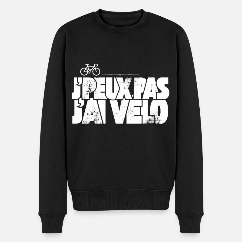 J'Peux Pas J'Ai Vélo - Pull Premium bio Homme - noir