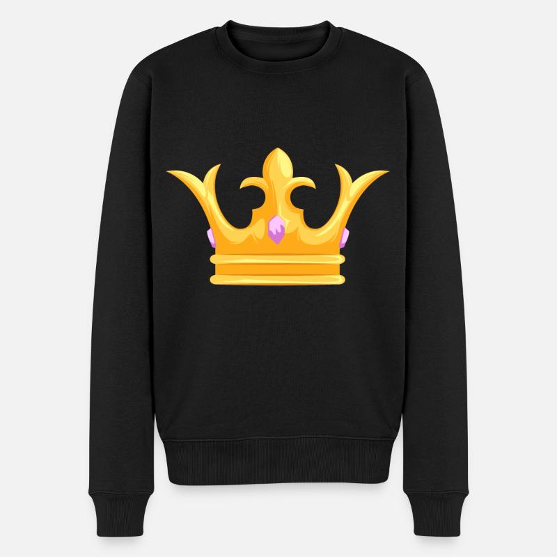 Couronne - Couronne - Pull Premium bio Homme - noir