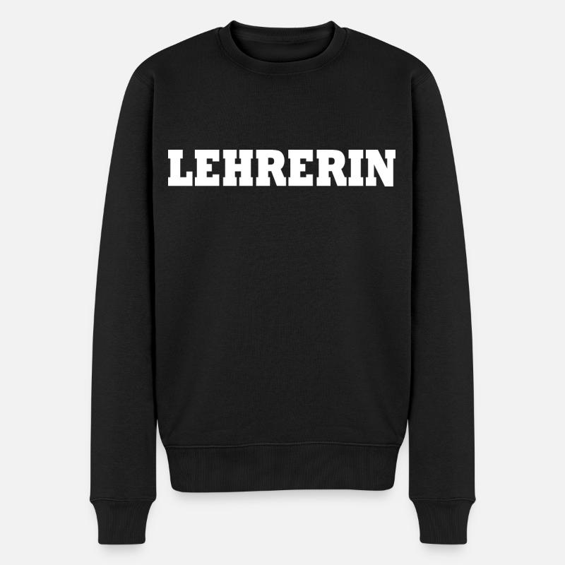 Lehrerin - Männer Premium Bio Pullover - Schwarz