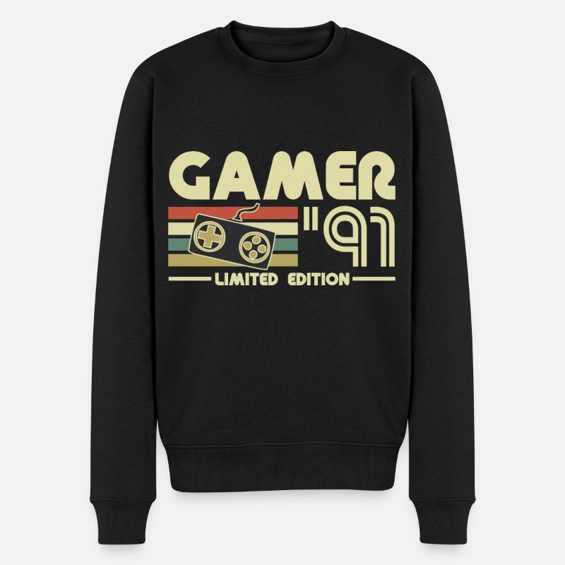 Gamer - Pull Premium bio Homme - noir