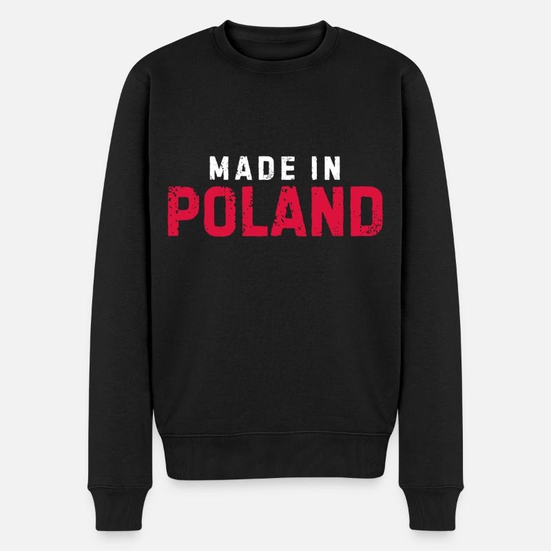 Fabriqué en Pologne - Pull Premium bio Homme - noir
