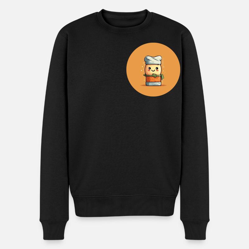 Sushi Chef - Männer Premium Bio Pullover - Schwarz