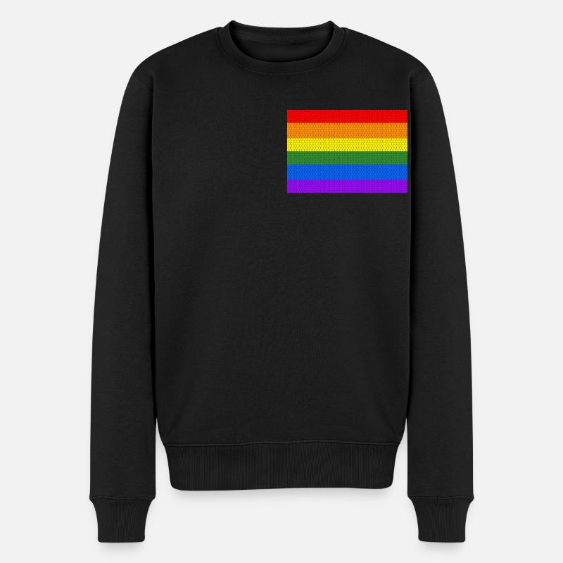 lgbt pride - Pull Premium bio Homme - noir