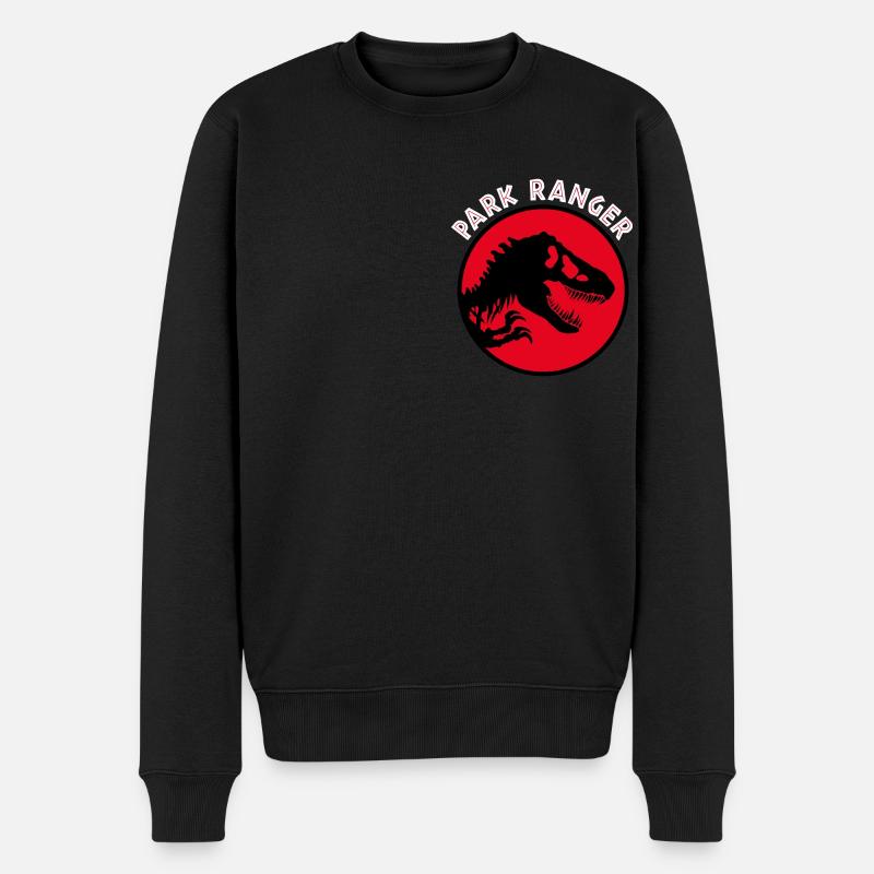 Jurassic Park Park Ranger - Männer Premium Bio Pullover - Schwarz