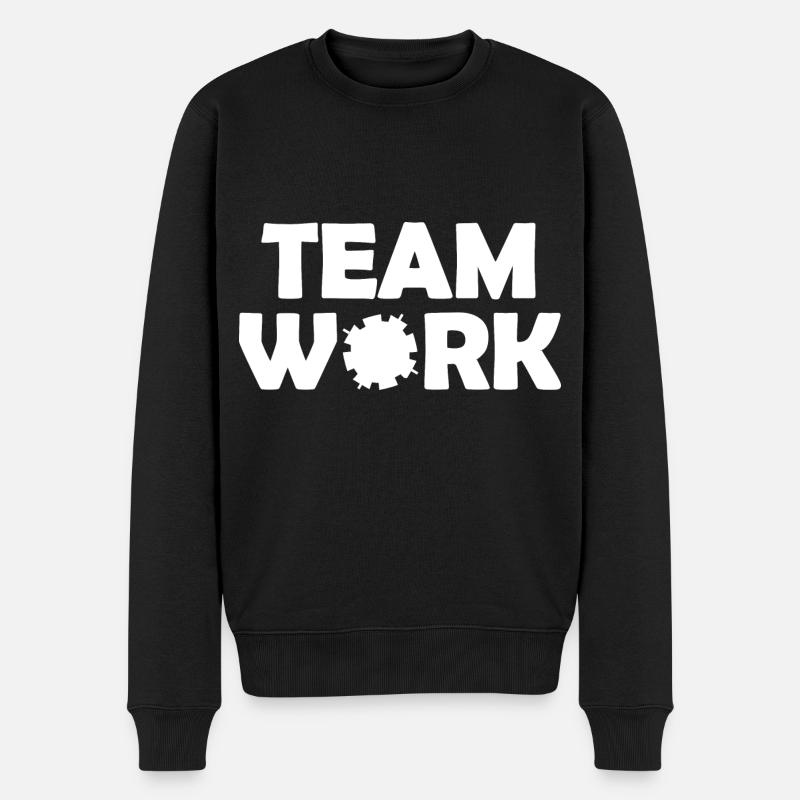 Teamwork - Men's Premium Organic Jumper - black