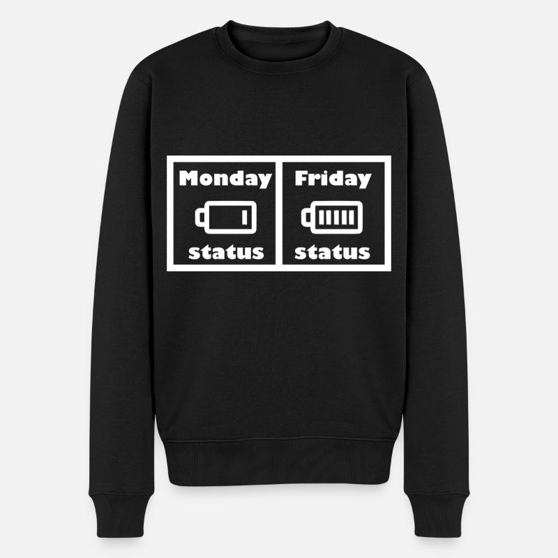 La semaine amusante - Pull Premium bio Homme - noir