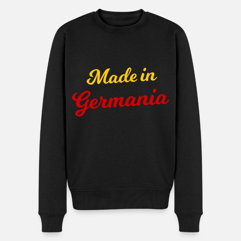 Made in Germania - Männer Premium Bio Pullover - Schwarz