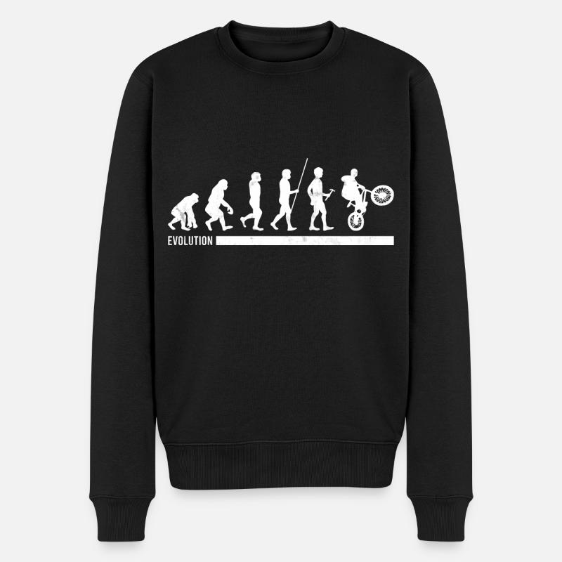 Evolution BMX Tshirt Design - Men's Premium Organic Jumper - black