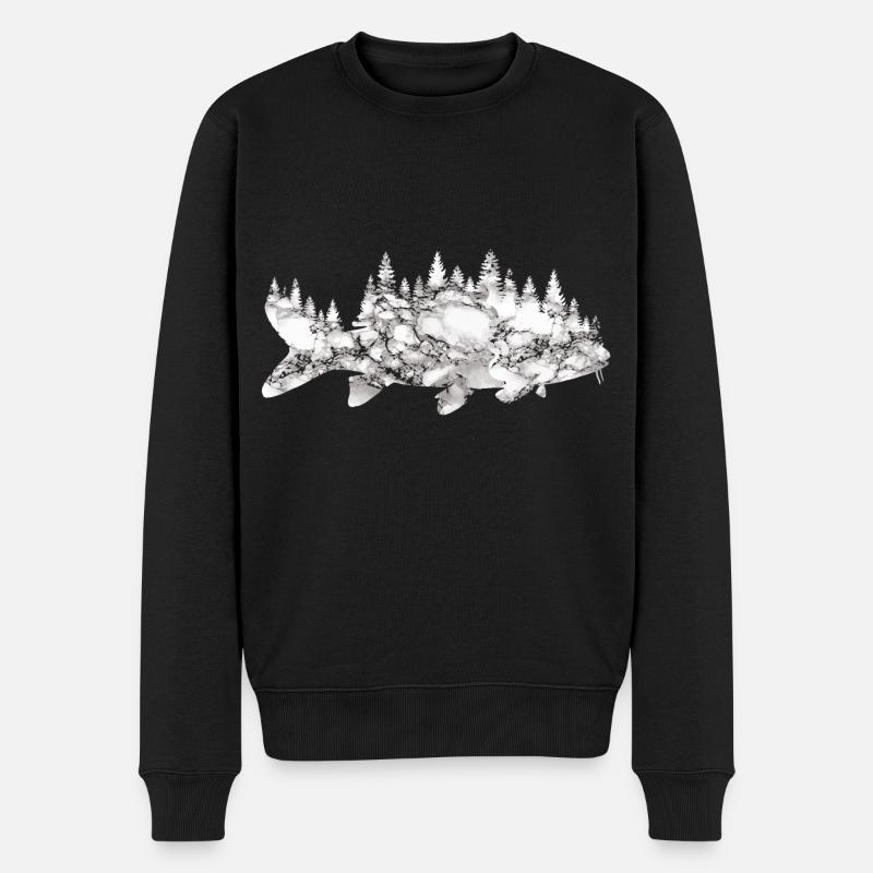 Pêche - Pull Premium bio Homme - noir