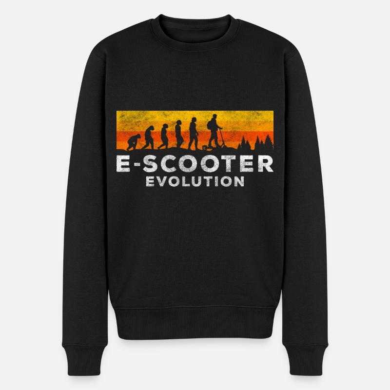 E-scooter muscle power enfants locomotion - Pull Premium bio Homme - noir