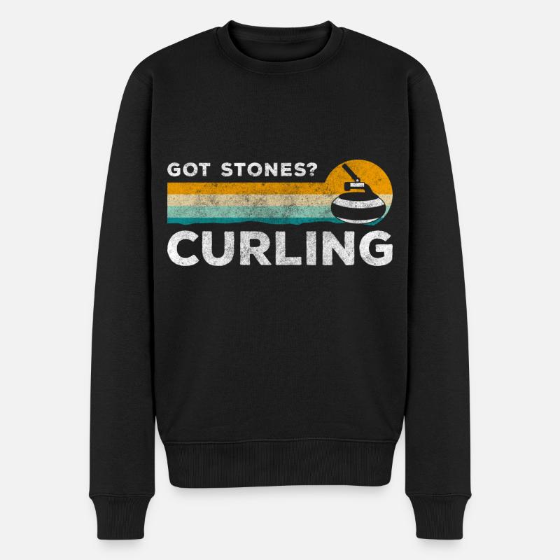 Équipe de curling - Pull Premium bio Homme - noir