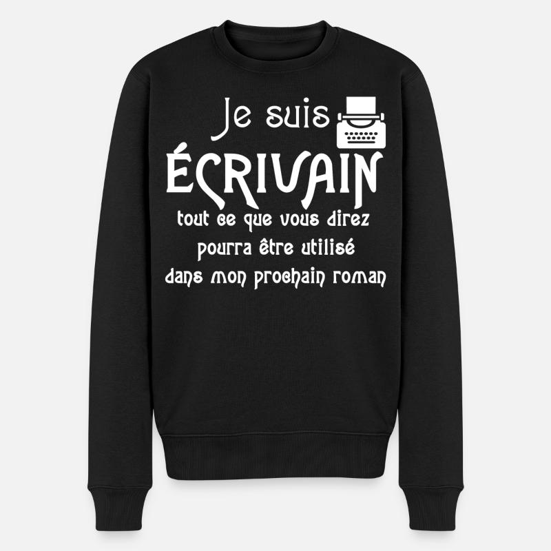 Je suis écrivain - Pull Premium bio Homme - noir