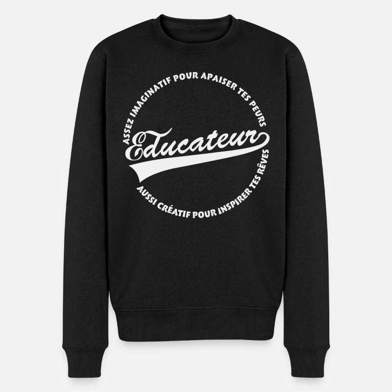 Éducateur créatif - Pull Premium bio Homme - noir