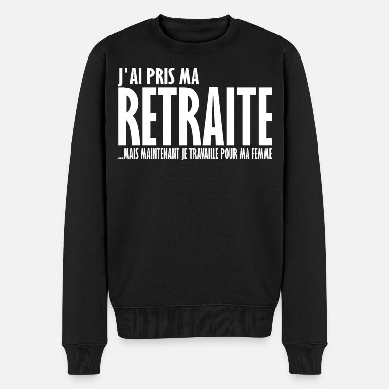 J'ai pris ma retraite - Pull Premium bio Homme - noir