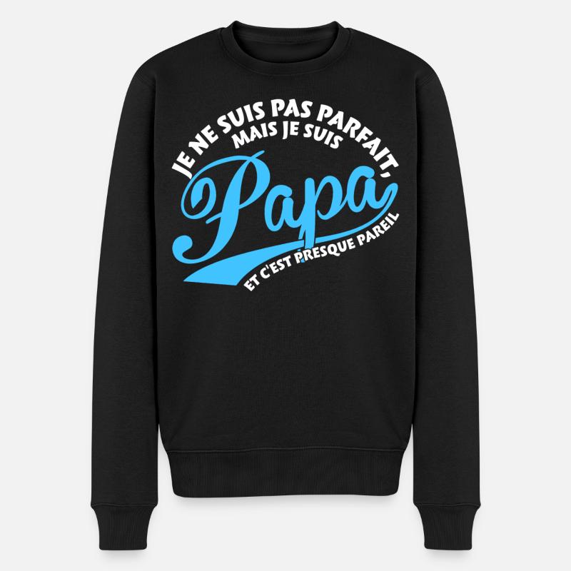 Parfait Papa - Pull Premium bio Homme - noir