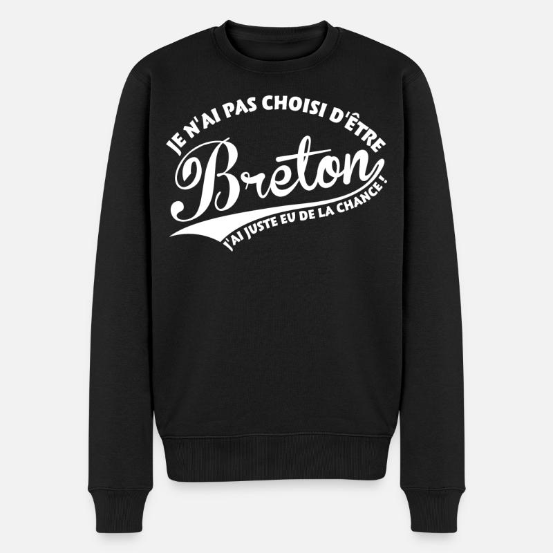 Breton chanceux - Pull Premium bio Homme - noir