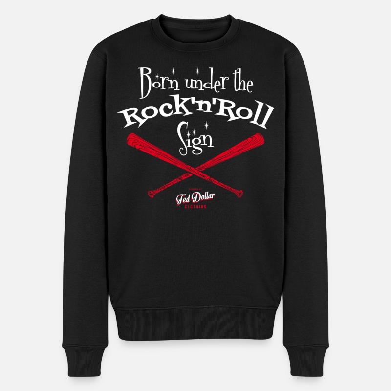 Né sous le Signe du Rock'n'Roll - Pull Premium bio Homme - noir