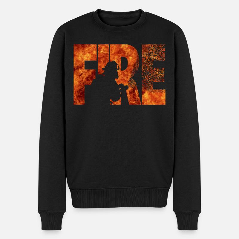 Firefighter - Pull Premium bio Homme - noir