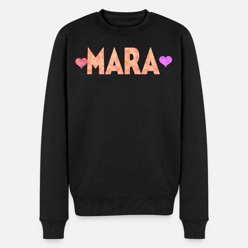 Mara - Männer Premium Bio Pullover - Schwarz