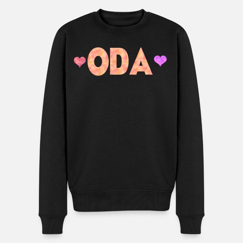 Oda - Männer Premium Bio Pullover - Schwarz