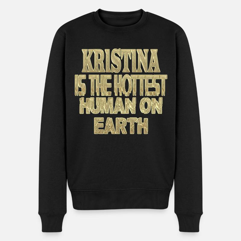 Kristina - Männer Premium Bio Pullover - Schwarz