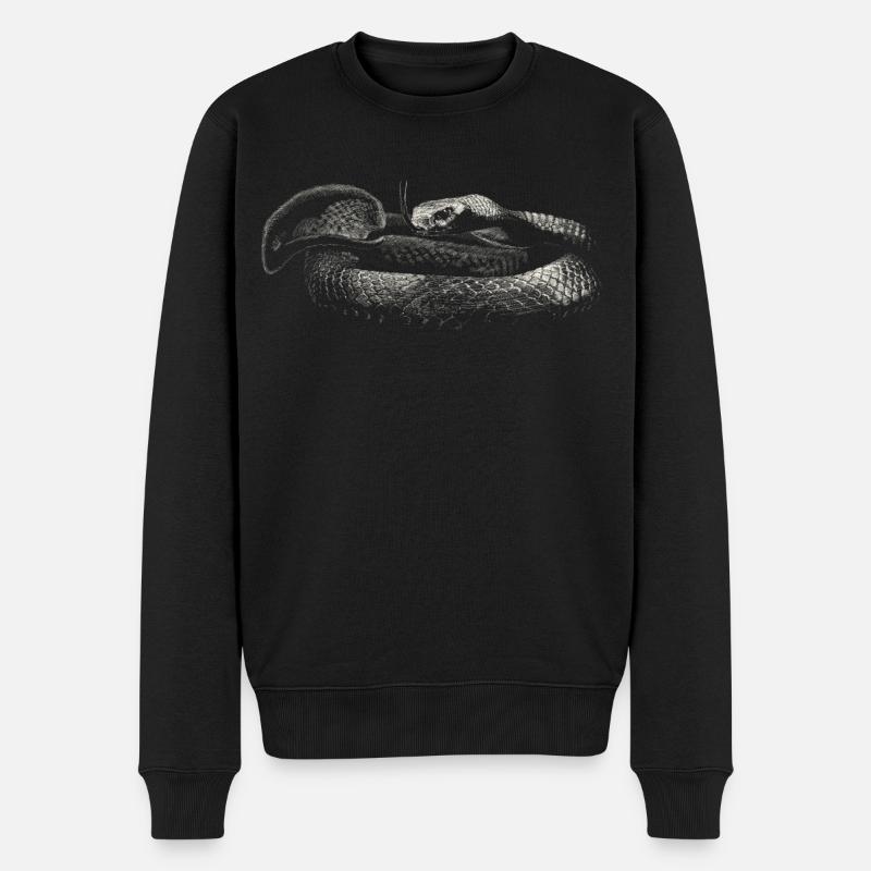 Snake - Pull Premium bio Homme - noir