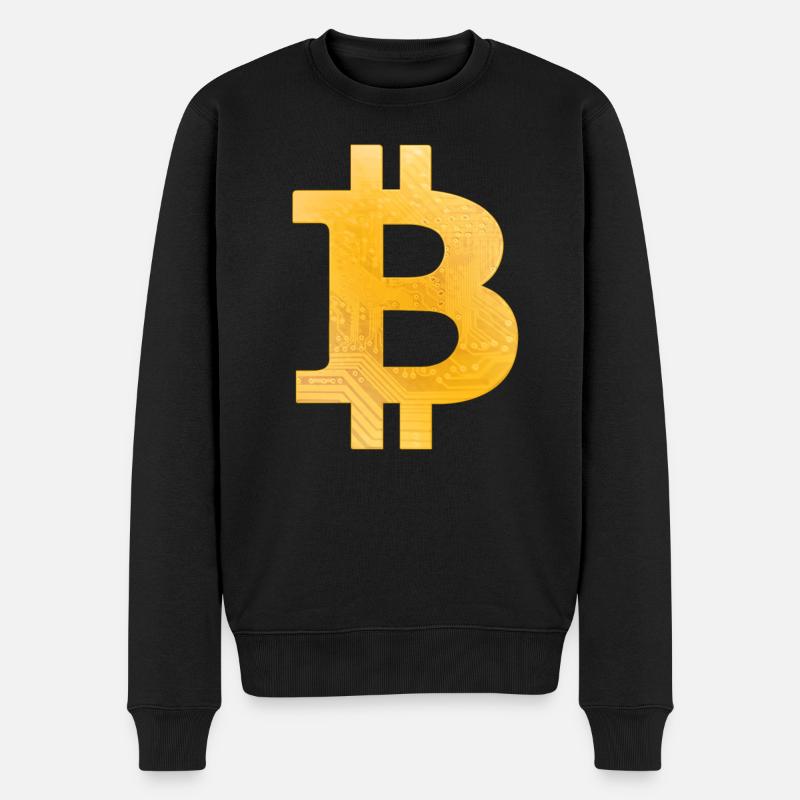 Bitcoin - Pull Premium bio Homme - noir