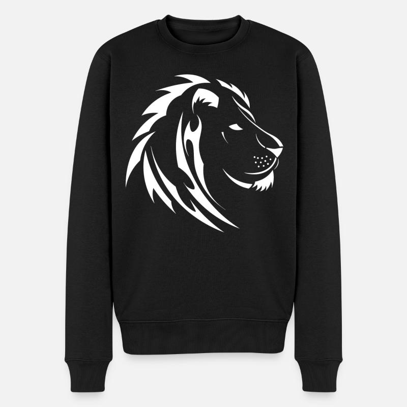 Tribal Lion - Pull Premium bio Homme - noir
