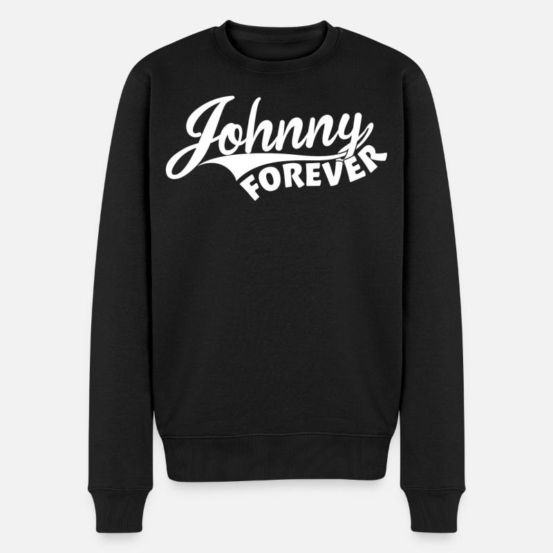 Johnny Forever - Pull Premium bio Homme - noir