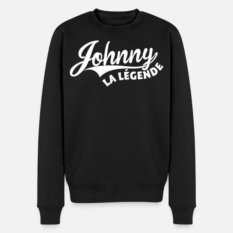 Johnny la légende - Pull Premium bio Homme - noir