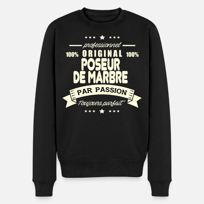 Poseur de marbre Original - Pull Premium bio Homme - noir