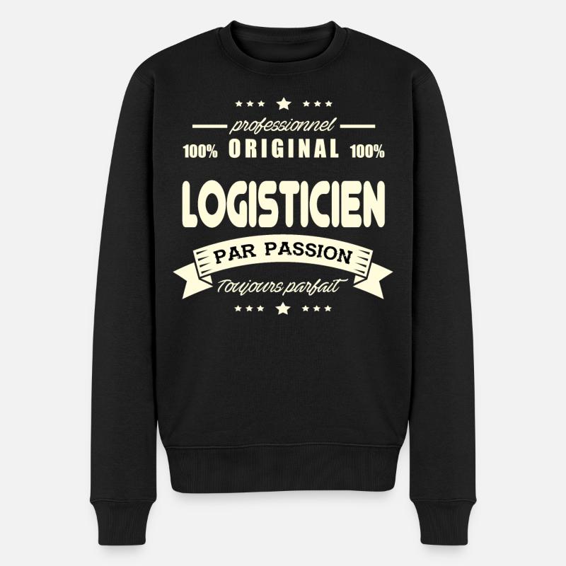 Logisticien Original - Pull Premium bio Homme - noir