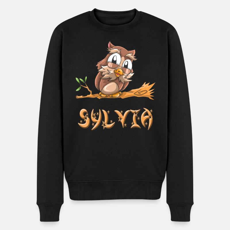 Chouette Sylvia - Pull Premium bio Homme - noir