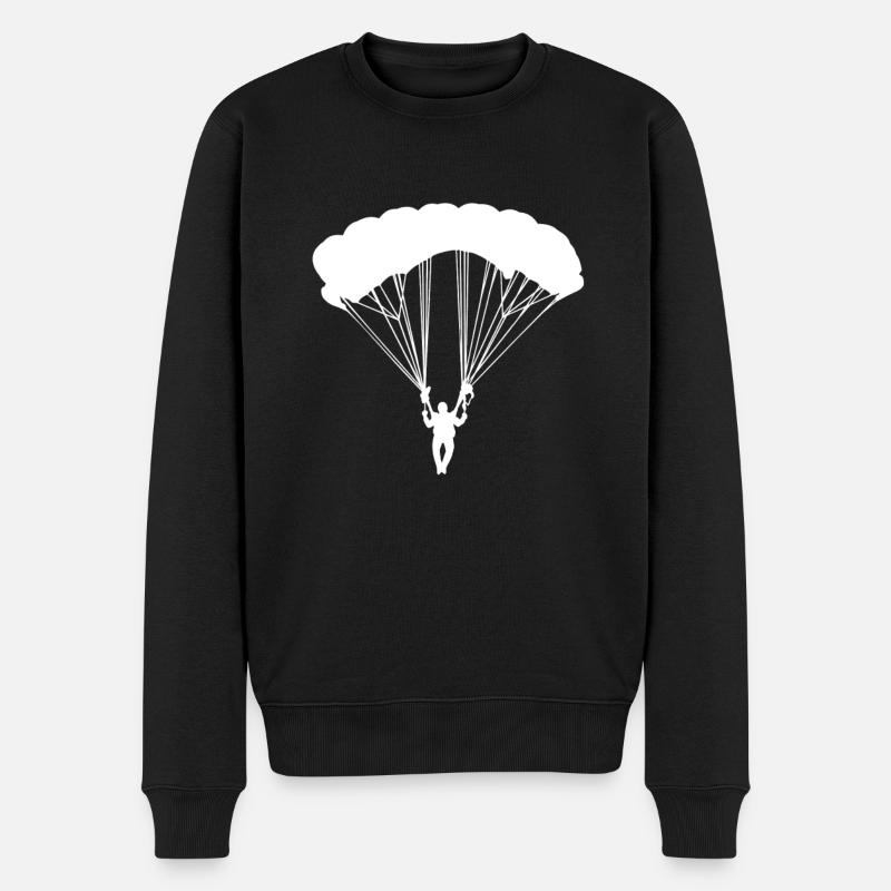 parachute blanc - Pull Premium bio Homme - noir