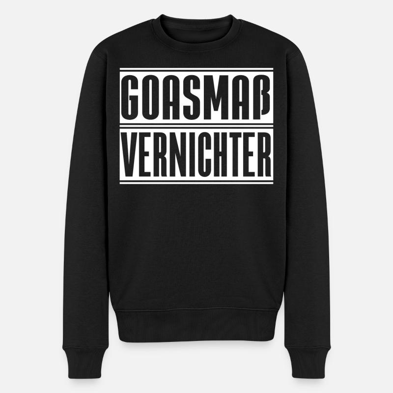 Goasmaß Vernichter - Männer Premium Bio Pullover - Schwarz