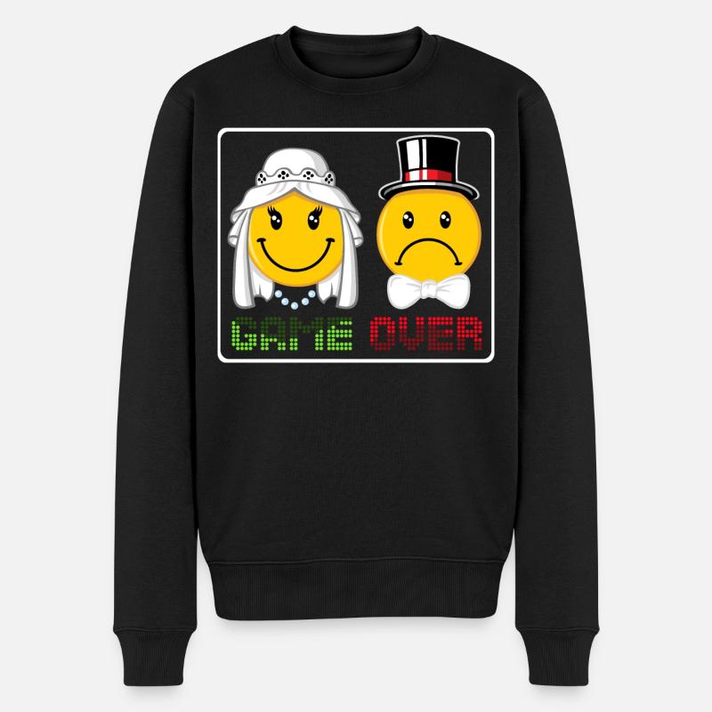 Game over - Økologisk premium-sweatshirt til mænd - sort