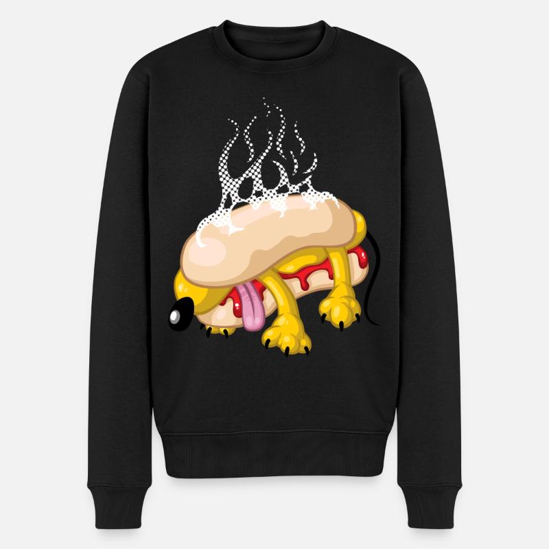 Hot-dog - Pull Premium bio Homme - noir