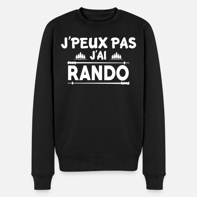 J'PEUX PAS J'AI RANDO - Pull Premium bio Homme - noir