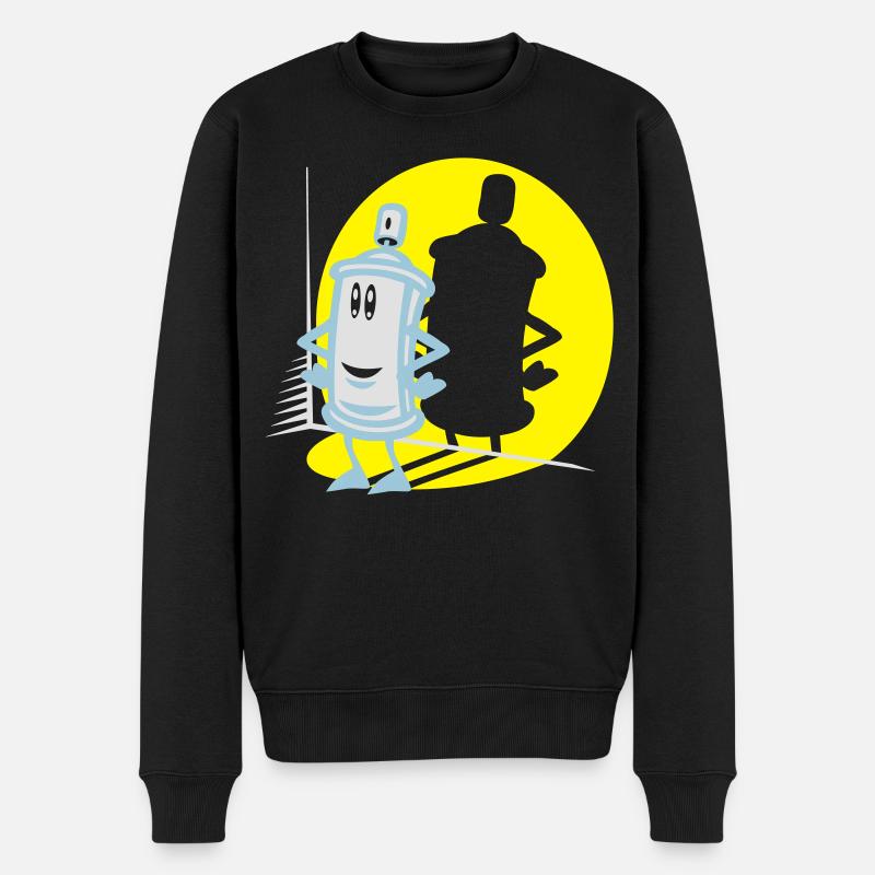 Painrt Spray and spotlight flex - Pull Premium bio Homme - noir